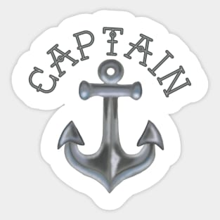 Captain. Anchor Sticker